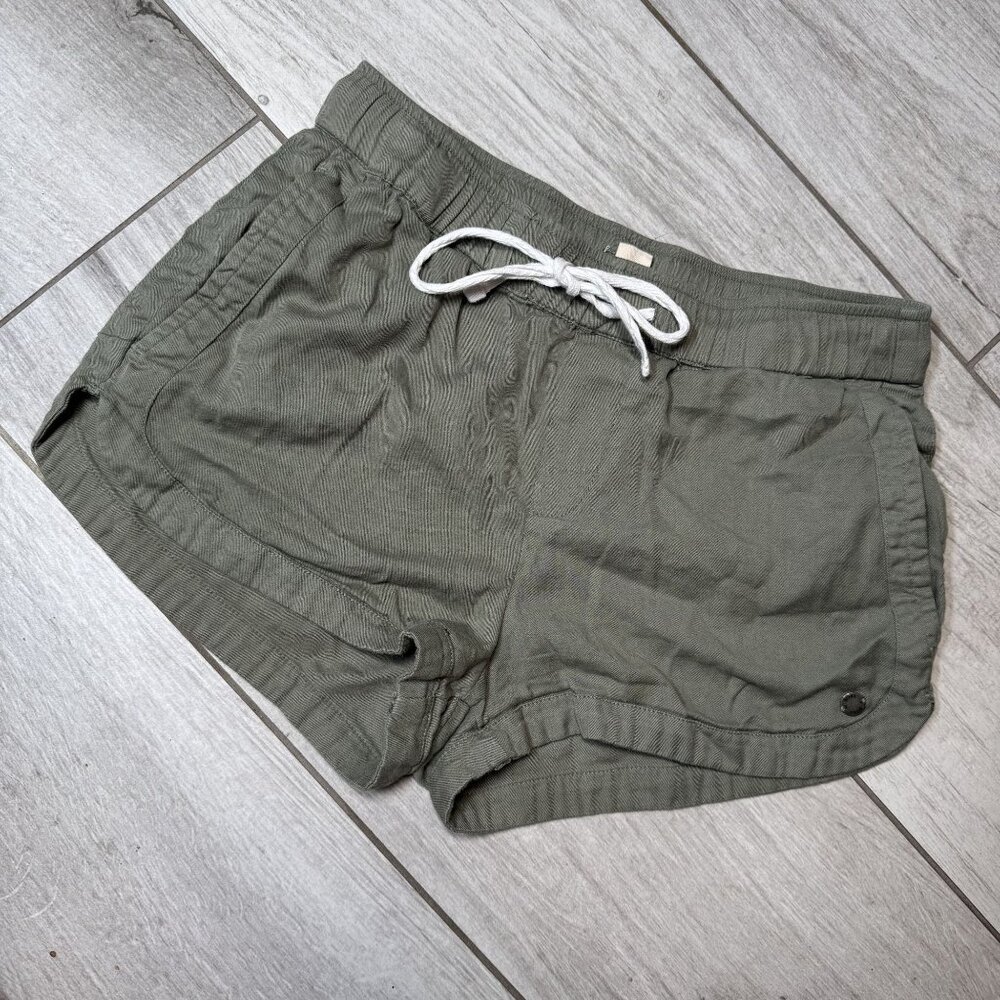 Roxy Womens XS Olive Green Cotton & Viscose Casual‎ Shorts